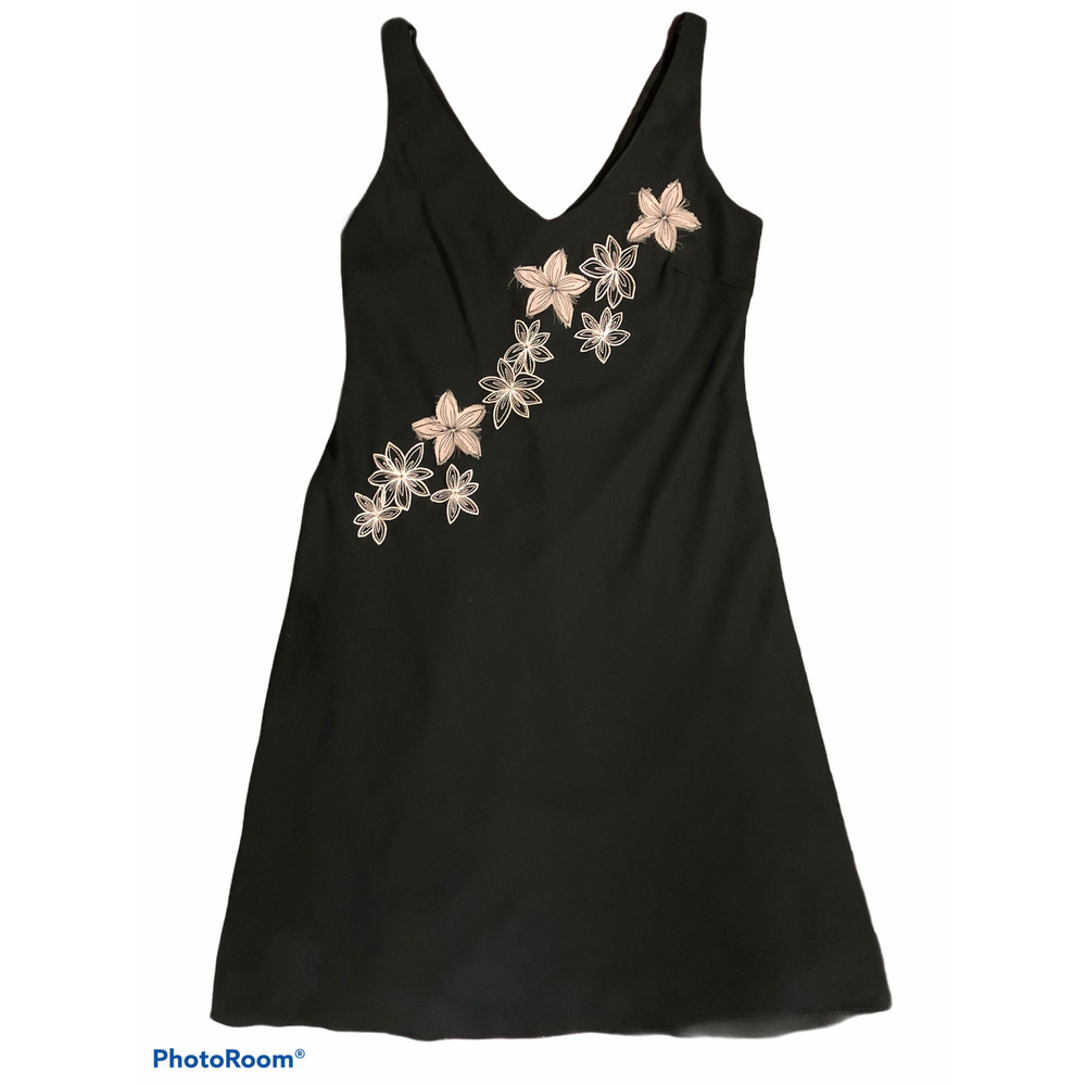 Bisou Bisou A-Line Dress Sleeveless, Black Size 12 Spring Summer